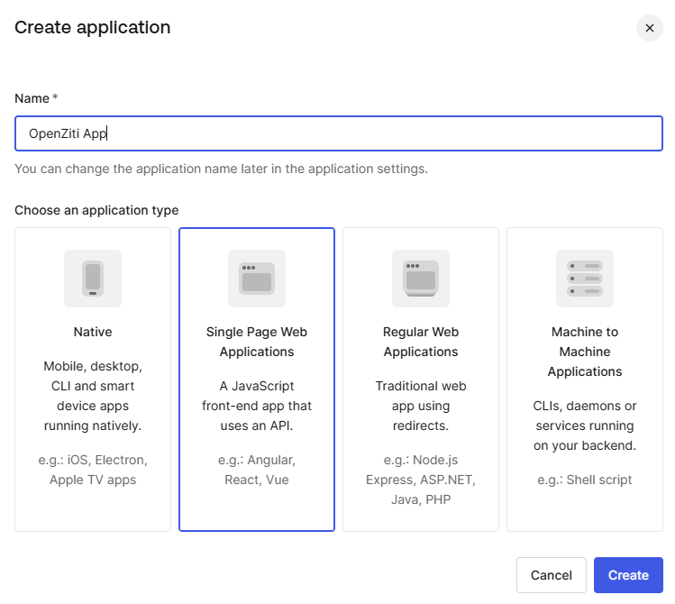 Auth0 Applications